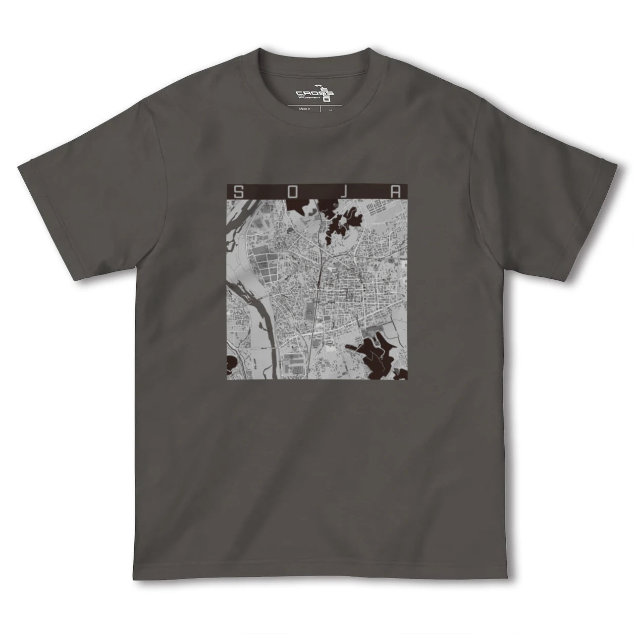 【総社(岡山県)】地図柄ヘビーウェイトTシャツ