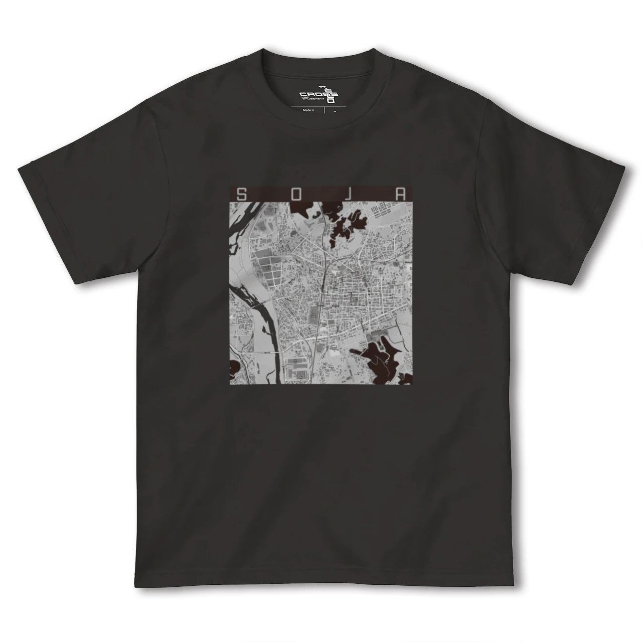 【総社(岡山県)】地図柄ヘビーウェイトTシャツ