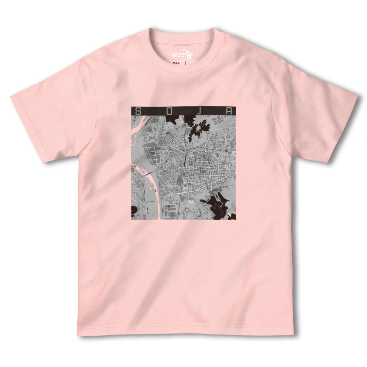 【総社(岡山県)】地図柄ヘビーウェイトTシャツ