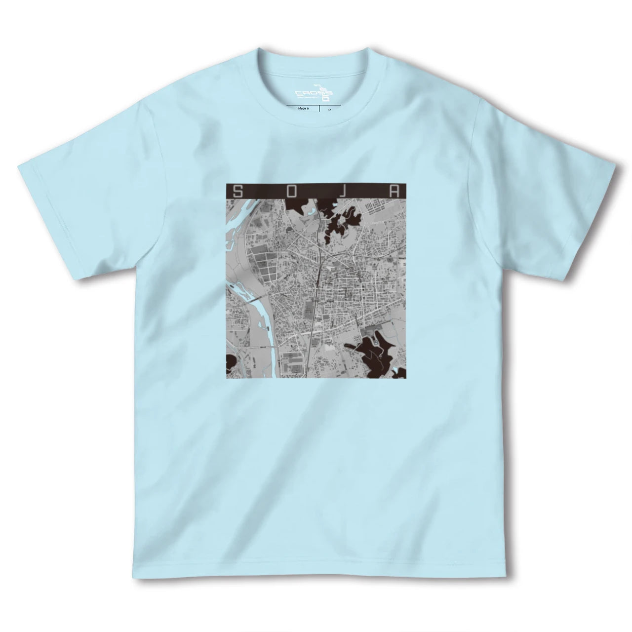【総社(岡山県)】地図柄ヘビーウェイトTシャツ