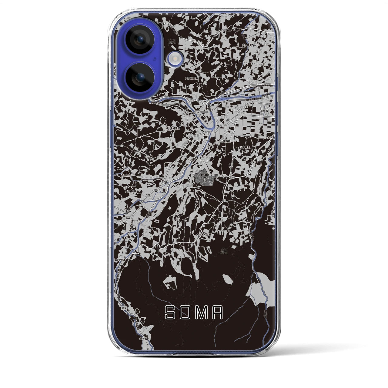 【相馬(青森県)】地図柄iPhoneケース(クリアタイプ)