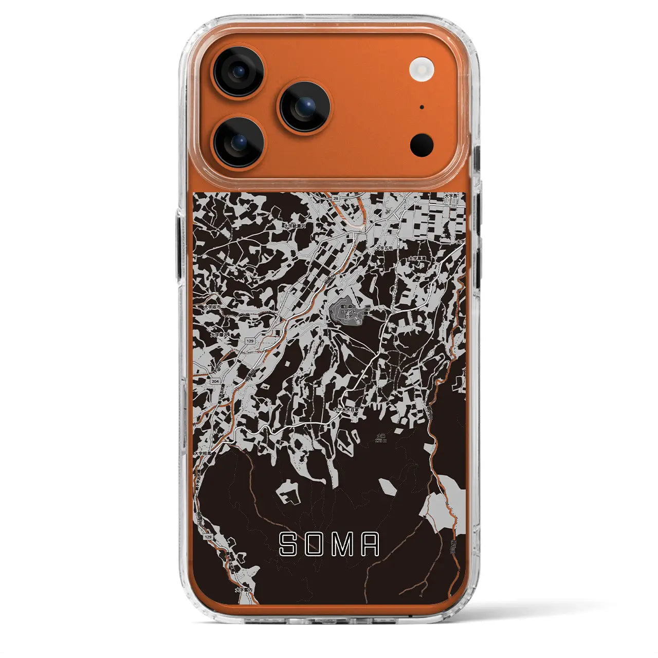 【相馬(青森県)】地図柄iPhoneケース(MagSafeタイプ)