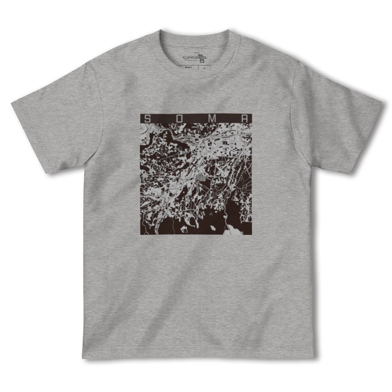 【相馬(青森県)(青森県)】地図柄ヘビーウェイトTシャツ