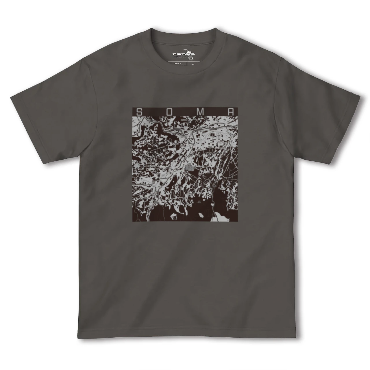 【相馬(青森県)(青森県)】地図柄ヘビーウェイトTシャツ