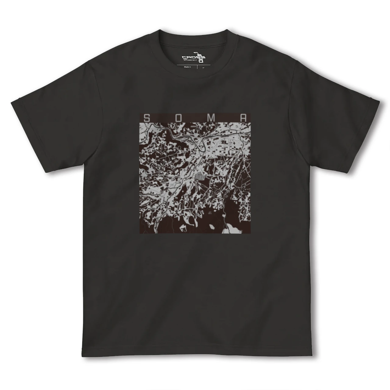 【相馬(青森県)(青森県)】地図柄ヘビーウェイトTシャツ