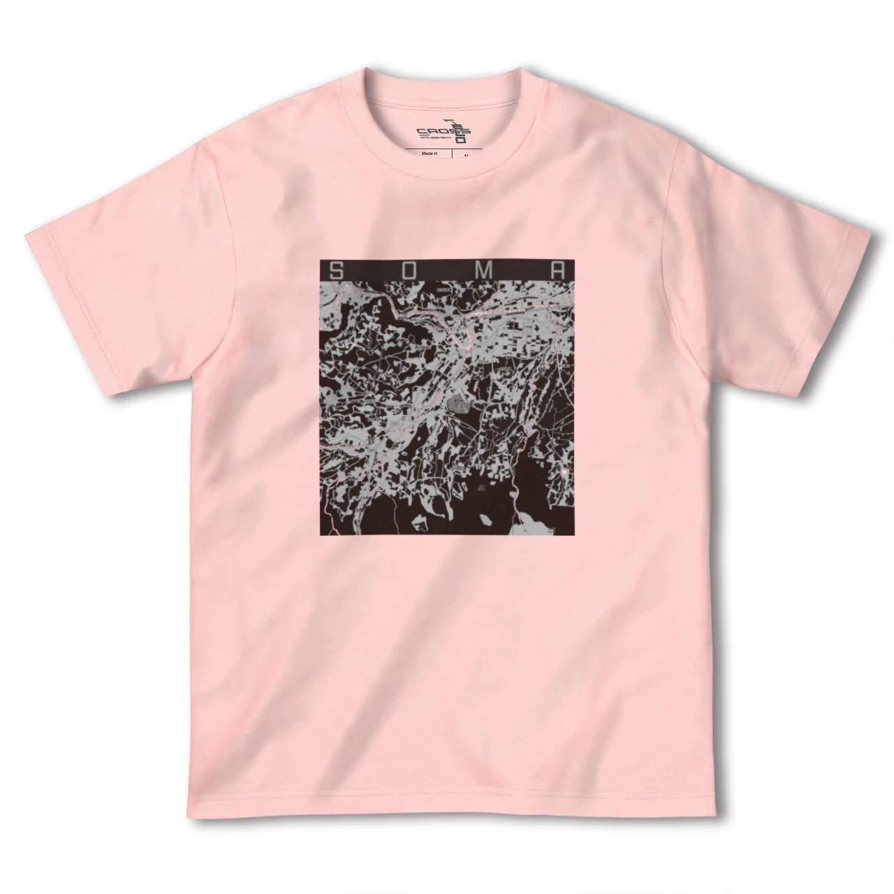 【相馬(青森県)(青森県)】地図柄ヘビーウェイトTシャツ