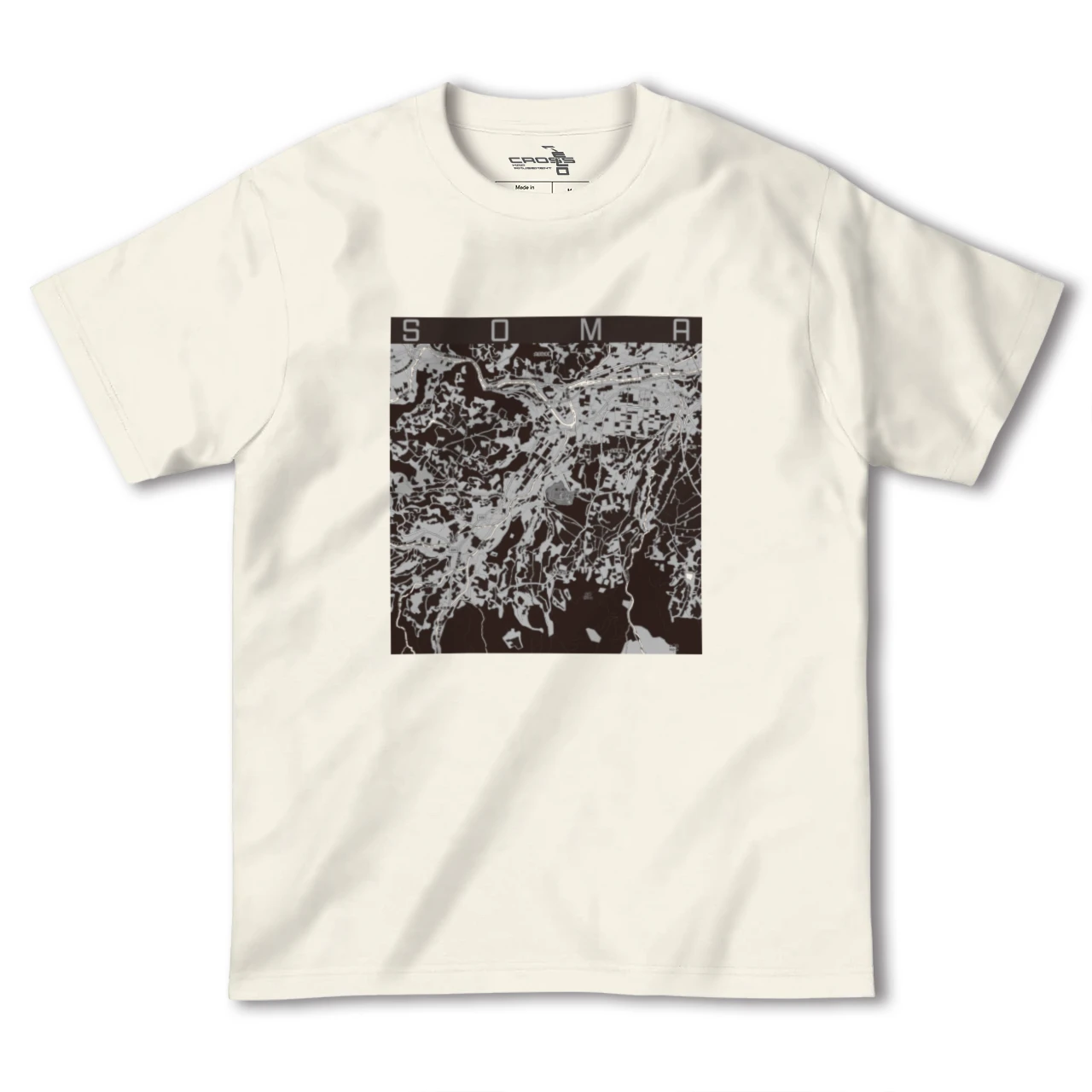 【相馬(青森県)(青森県)】地図柄ヘビーウェイトTシャツ