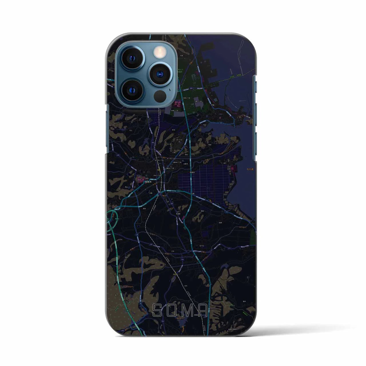 【相馬(福島県)】地図柄iPhoneケース(バックカバータイプ)