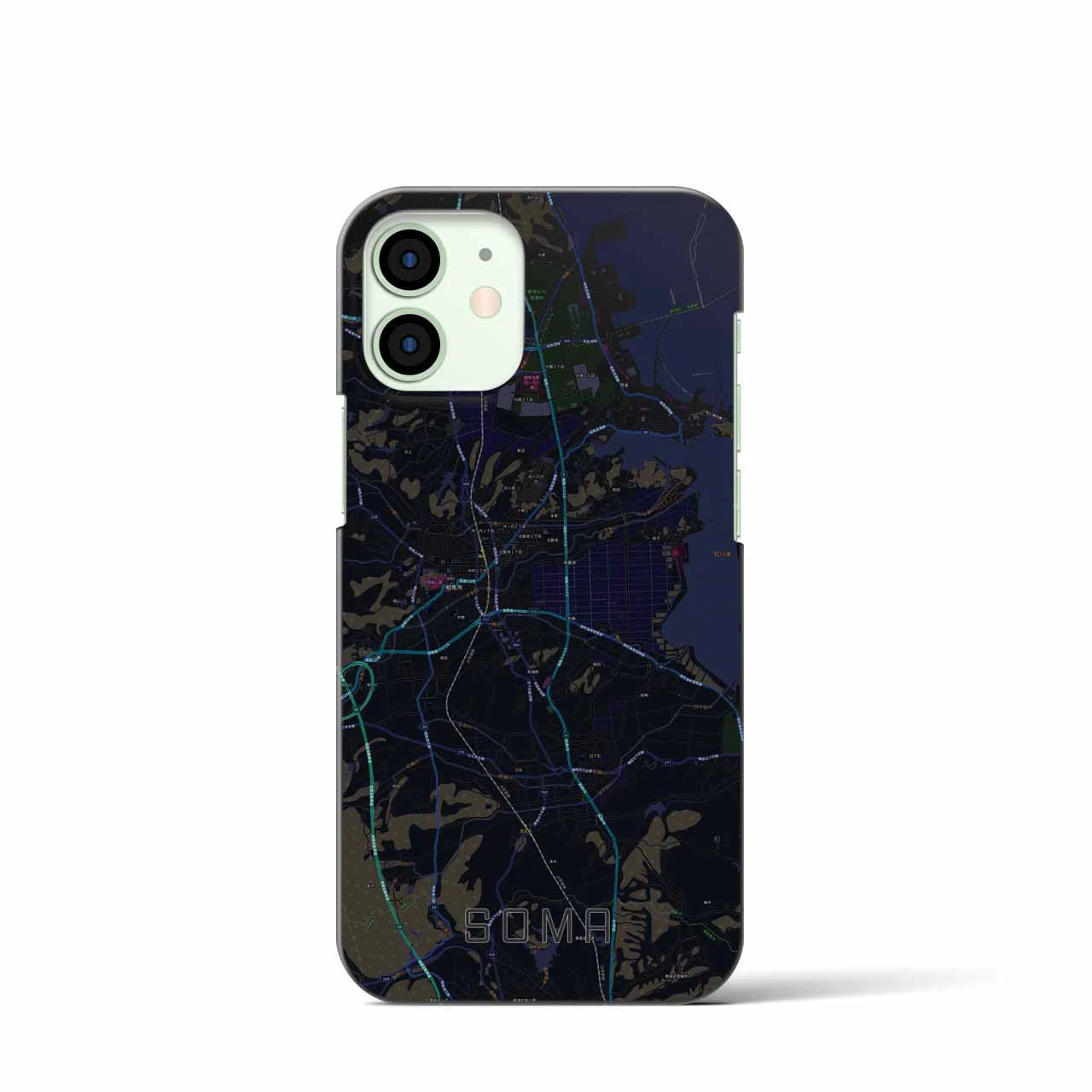 【相馬(福島県)】地図柄iPhoneケース(バックカバータイプ)