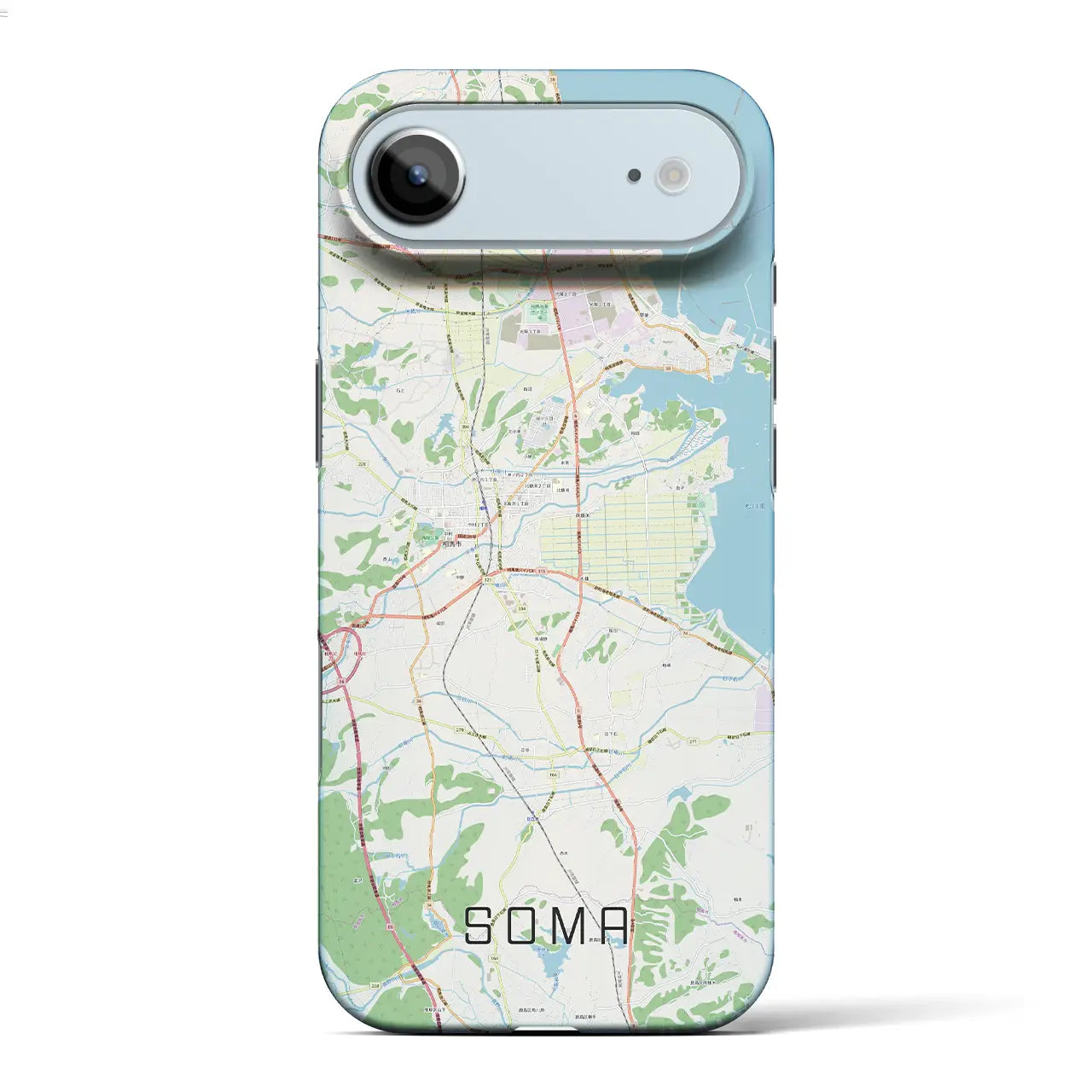 【相馬(福島県)】地図柄iPhoneケース(バックカバータイプ)