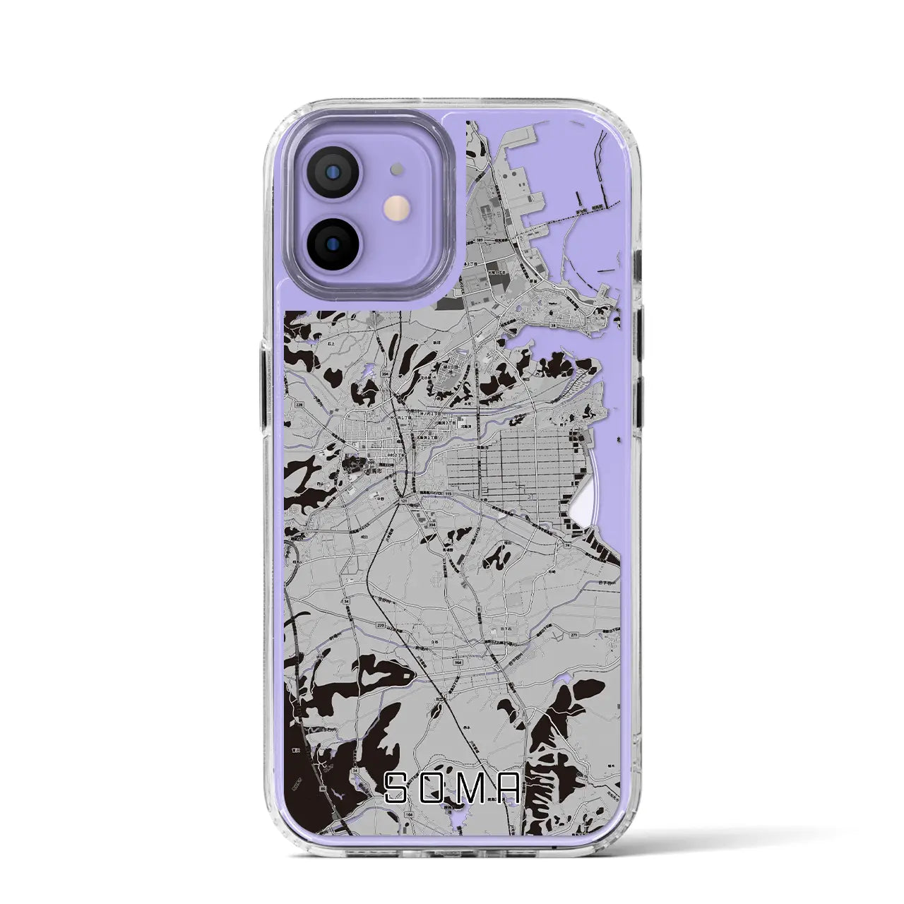 【相馬(福島県)】地図柄iPhoneケース(MagSafeタイプ)