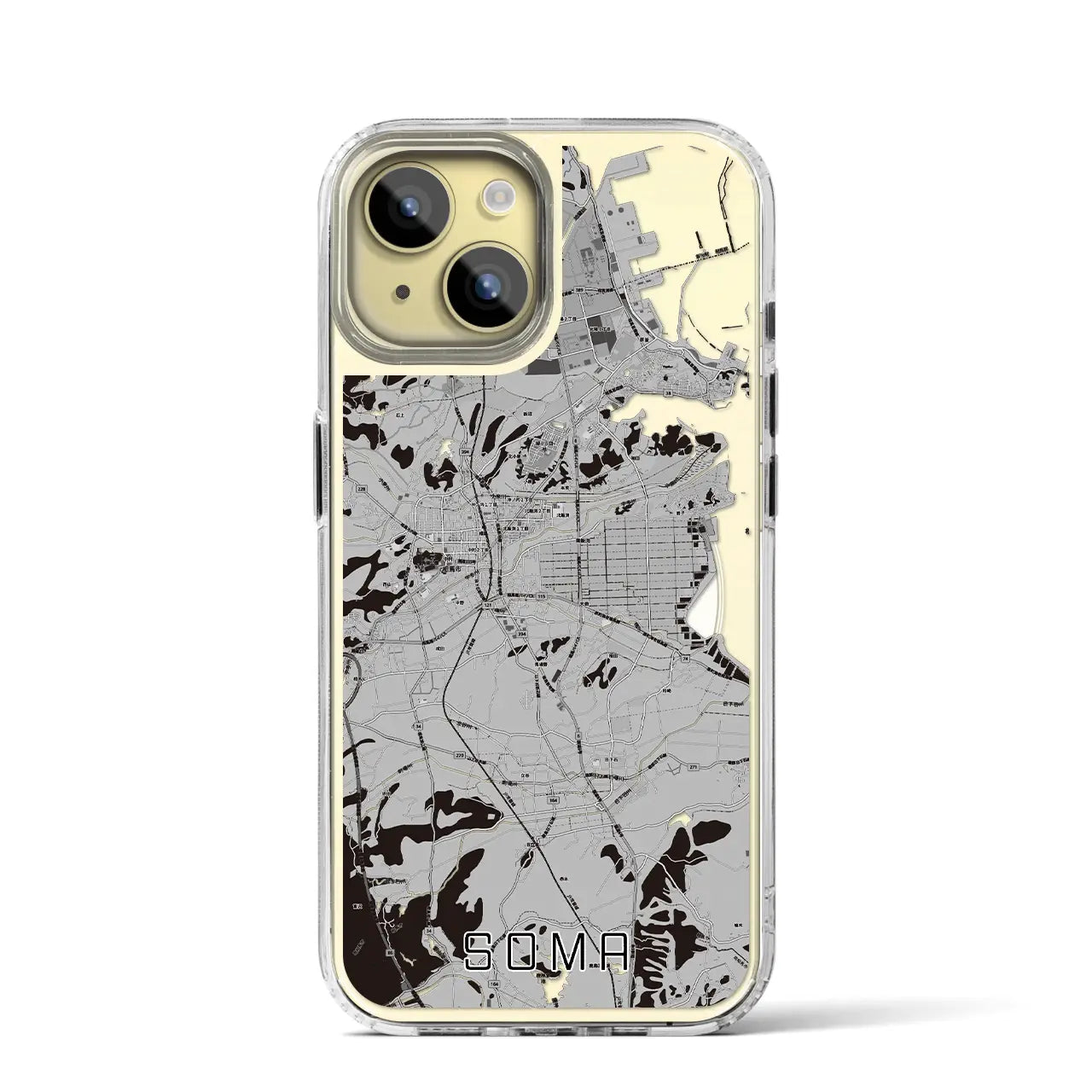 【相馬(福島県)】地図柄iPhoneケース(MagSafeタイプ)