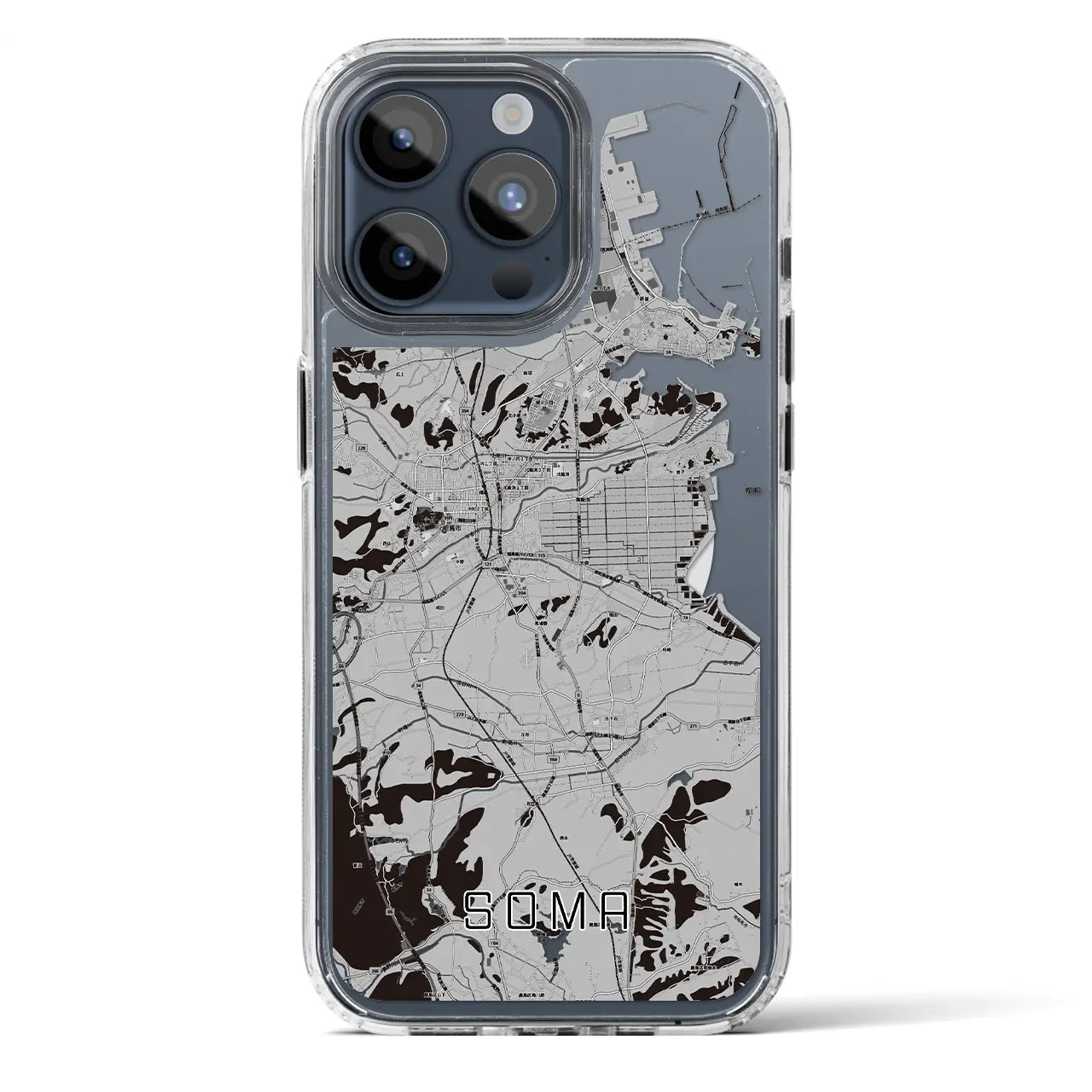 【相馬(福島県)】地図柄iPhoneケース(MagSafeタイプ)