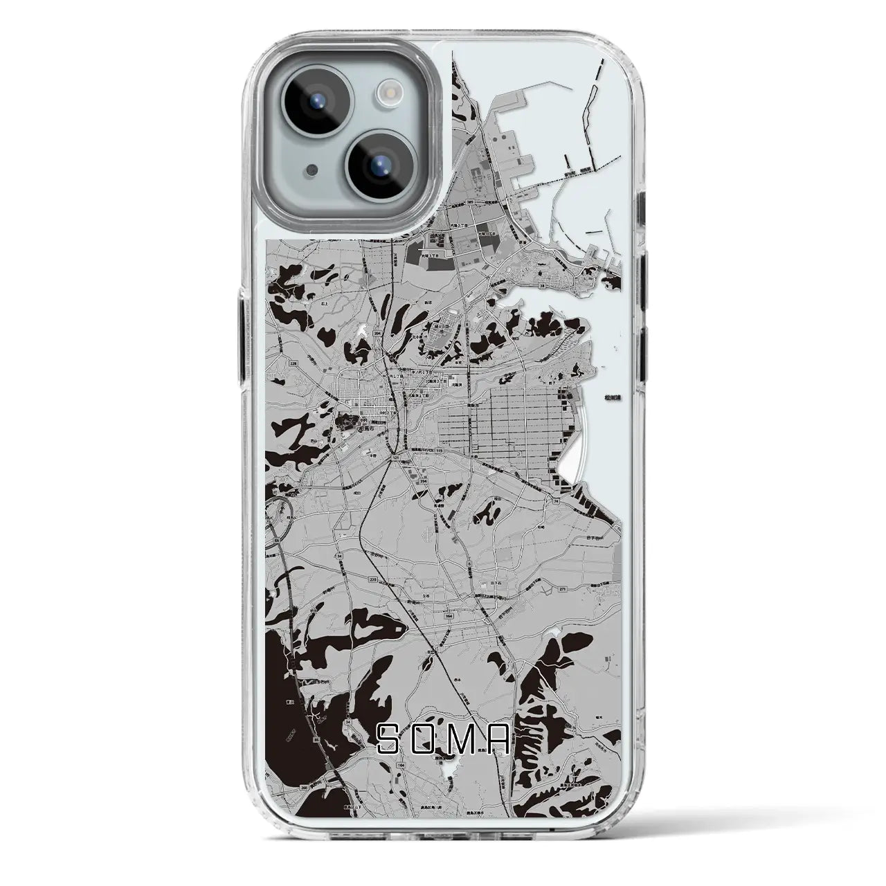 【相馬(福島県)】地図柄iPhoneケース(MagSafeタイプ)