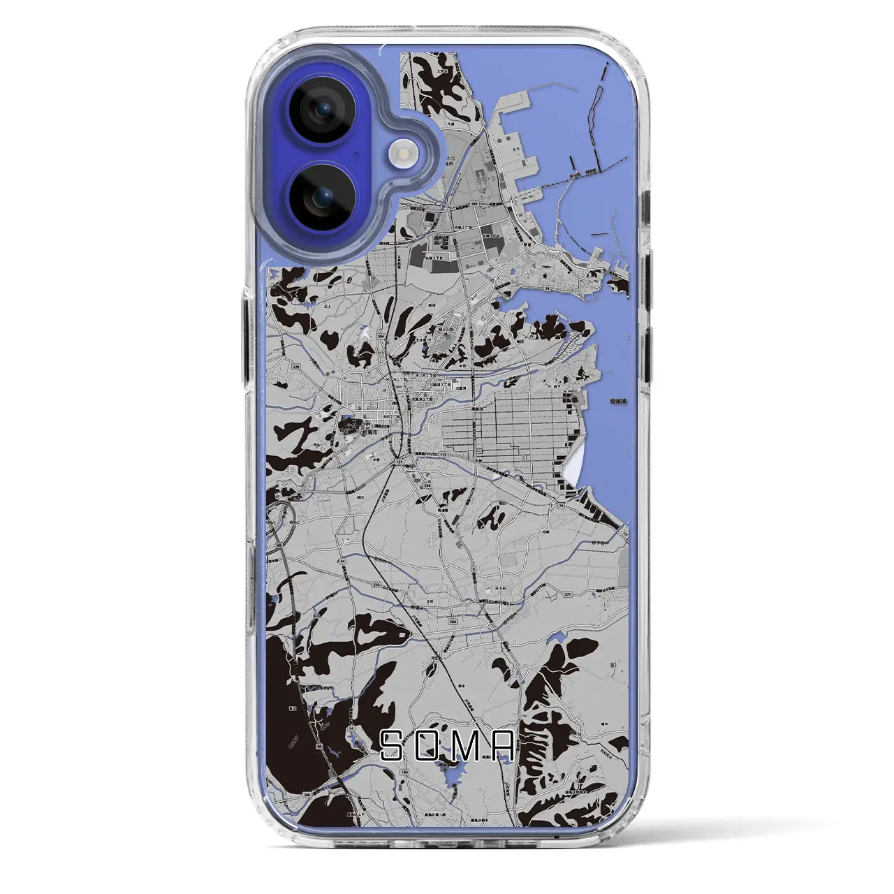 【相馬(福島県)】地図柄iPhoneケース(MagSafeタイプ)