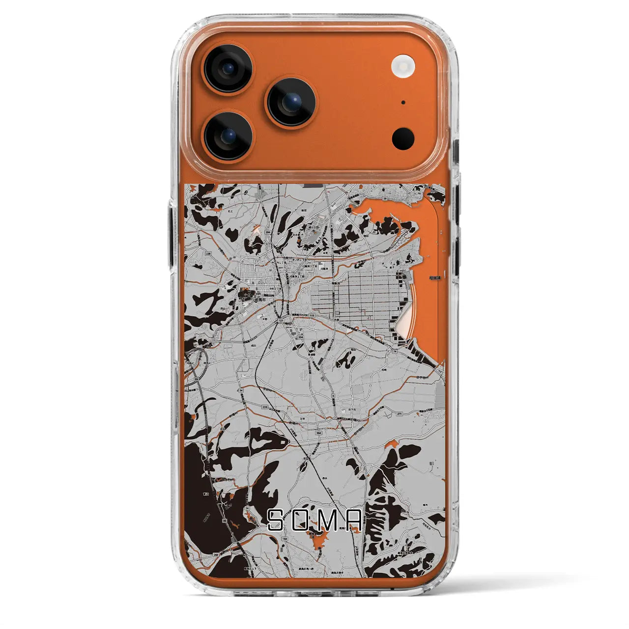 【相馬(福島県)】地図柄iPhoneケース(MagSafeタイプ)