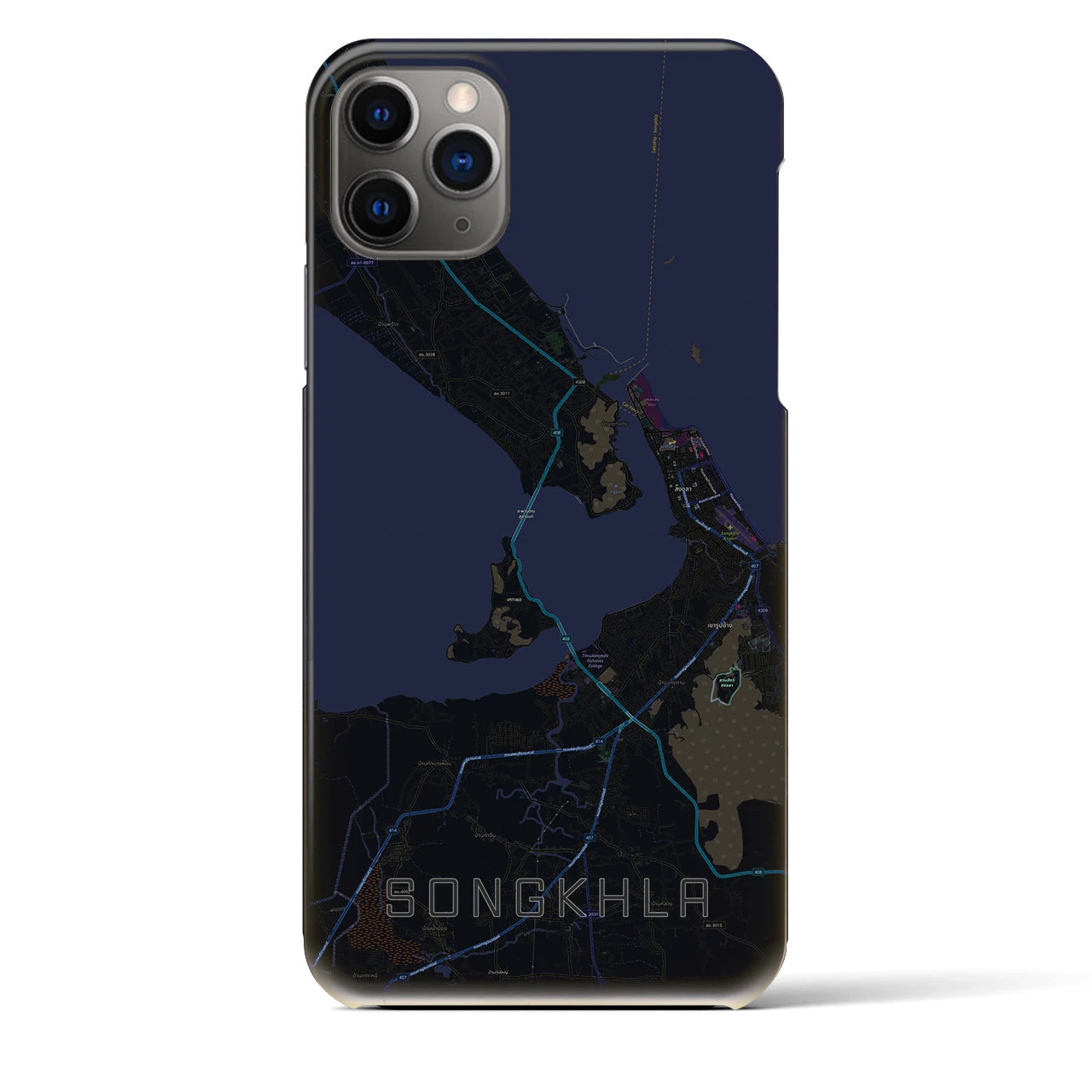 【ソンクラー(タイ)】地図柄iPhoneケース(バックカバータイプ)