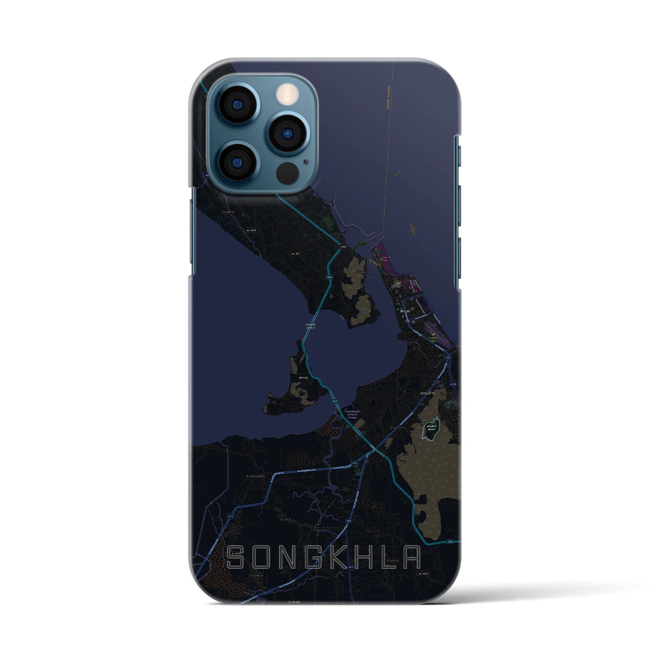 【ソンクラー(タイ)】地図柄iPhoneケース(バックカバータイプ)