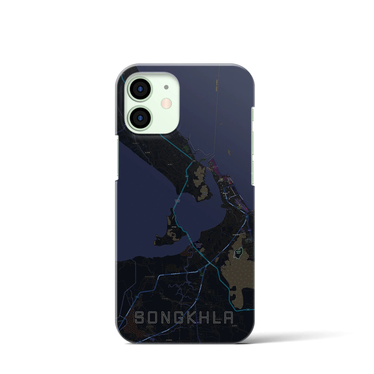 【ソンクラー(タイ)】地図柄iPhoneケース(バックカバータイプ)