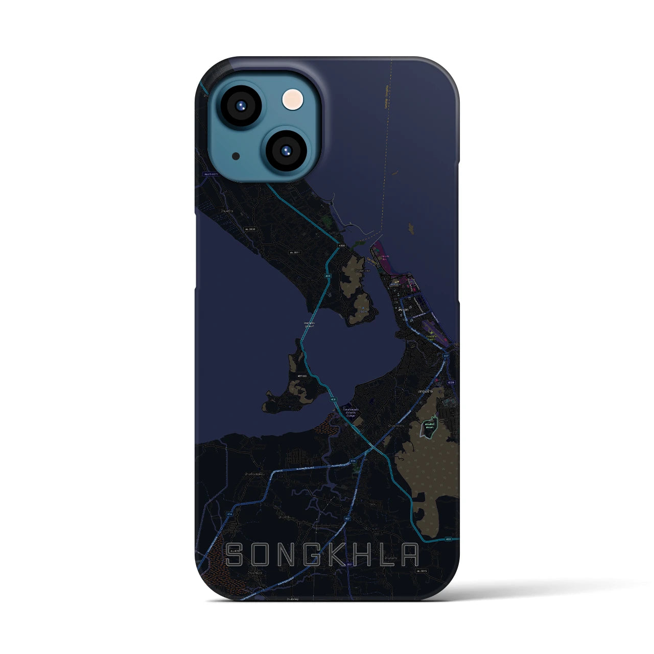 【ソンクラー(タイ)】地図柄iPhoneケース(バックカバータイプ)