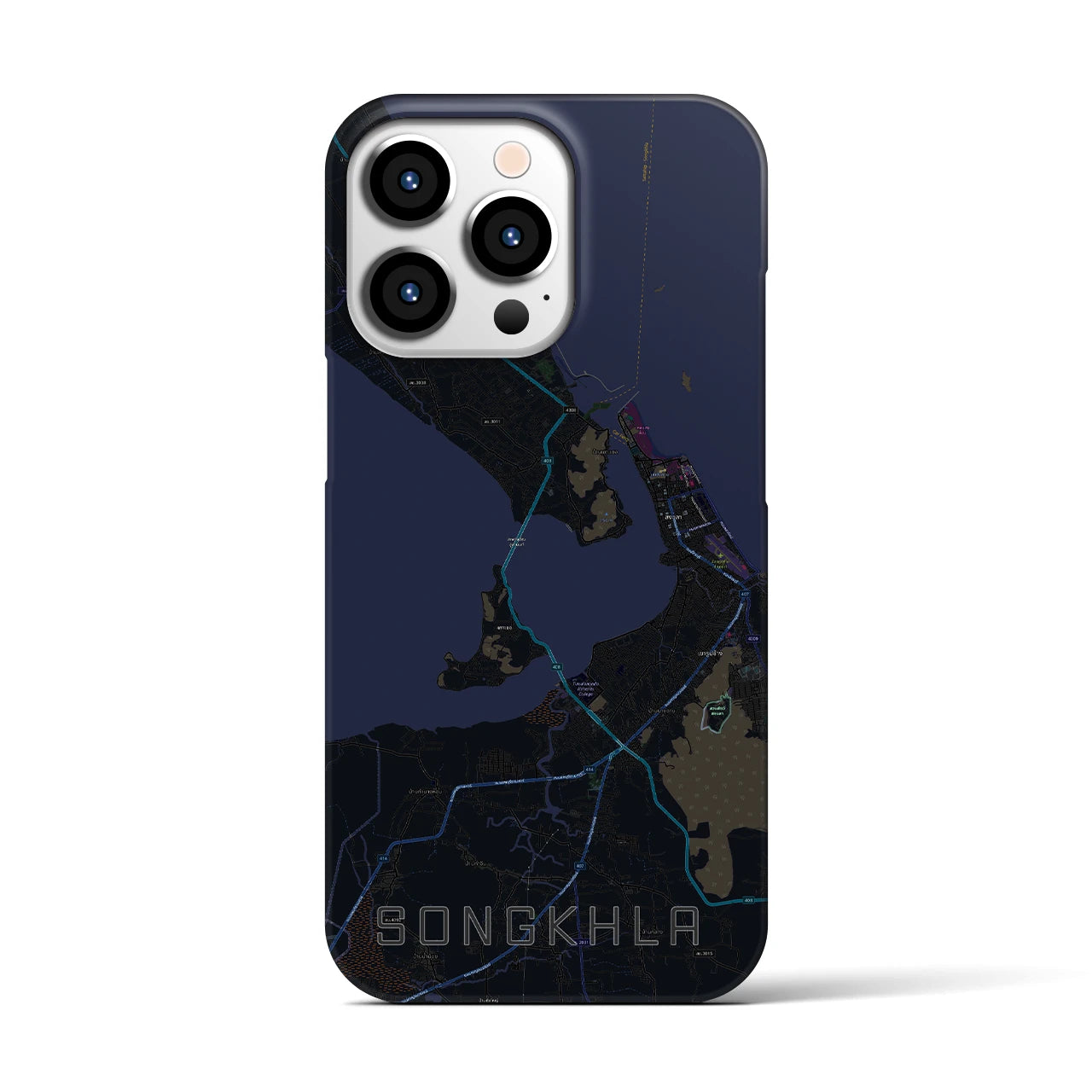 【ソンクラー(タイ)】地図柄iPhoneケース(バックカバータイプ)
