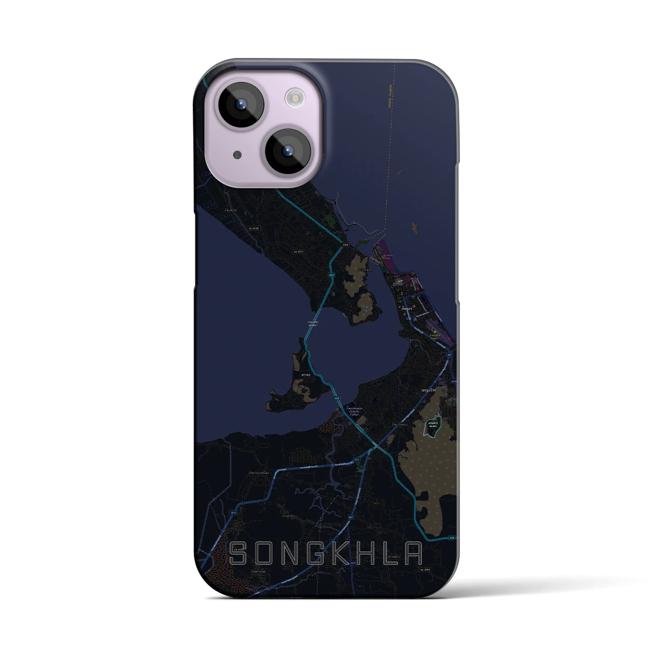 【ソンクラー(タイ)】地図柄iPhoneケース(バックカバータイプ)