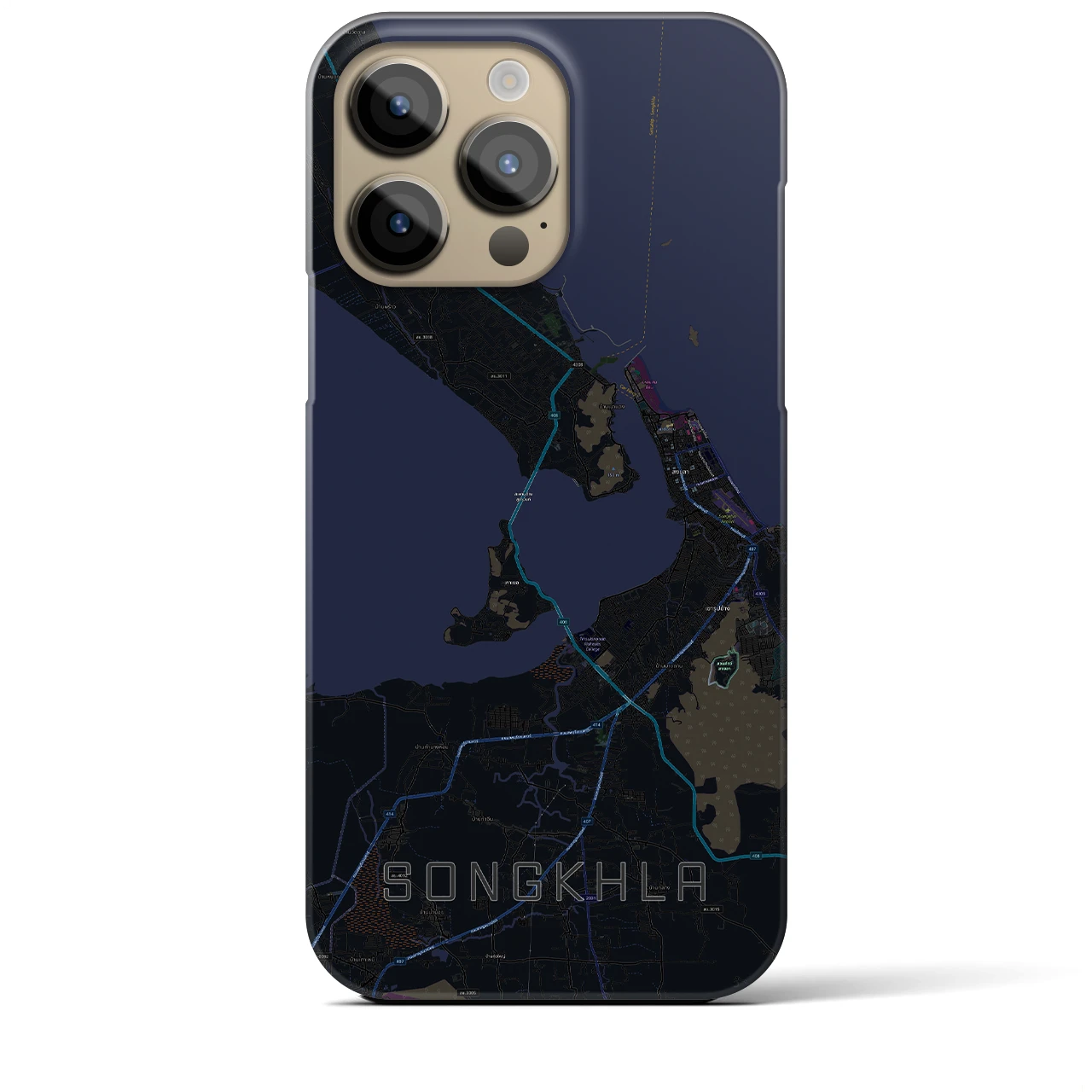 【ソンクラー(タイ)】地図柄iPhoneケース(バックカバータイプ)