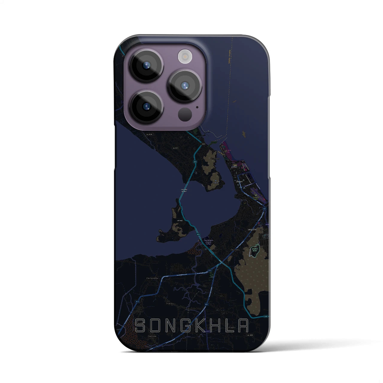 【ソンクラー(タイ)】地図柄iPhoneケース(バックカバータイプ)