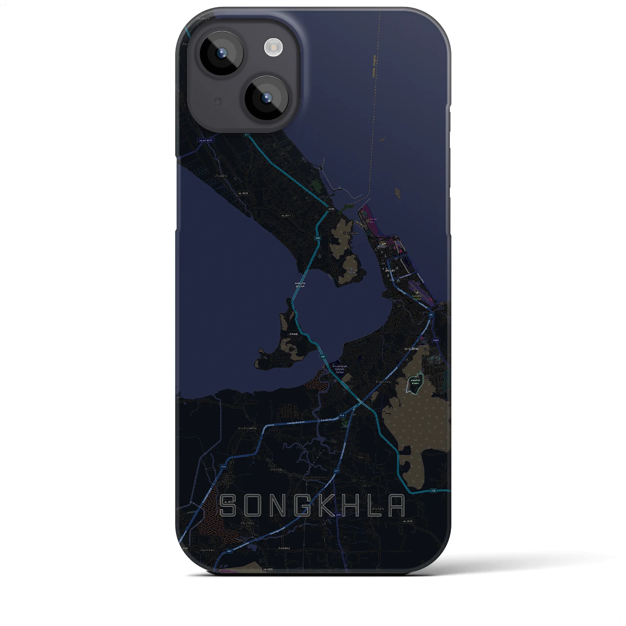 【ソンクラー(タイ)】地図柄iPhoneケース(バックカバータイプ)