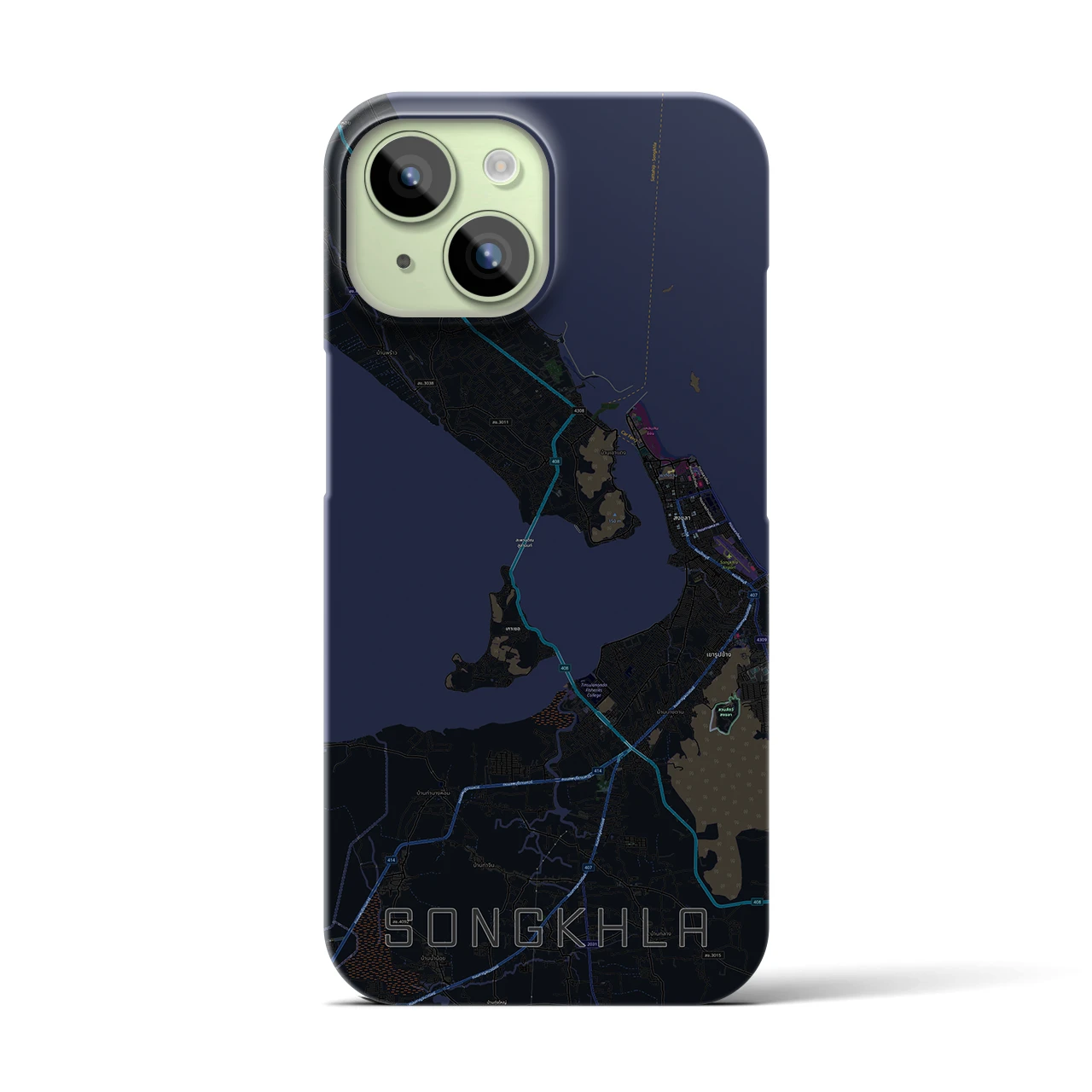 【ソンクラー(タイ)】地図柄iPhoneケース(バックカバータイプ)
