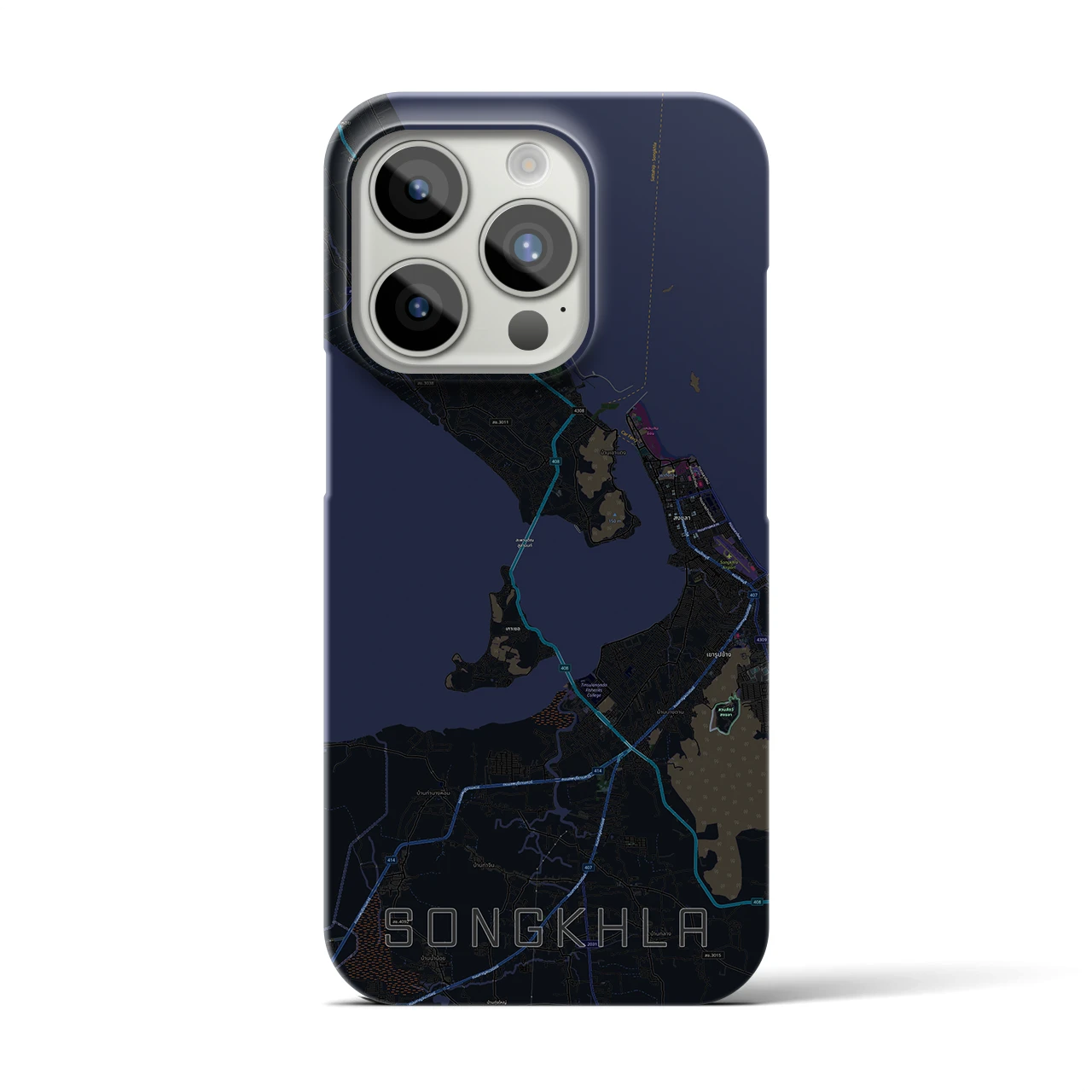 【ソンクラー(タイ)】地図柄iPhoneケース(バックカバータイプ)
