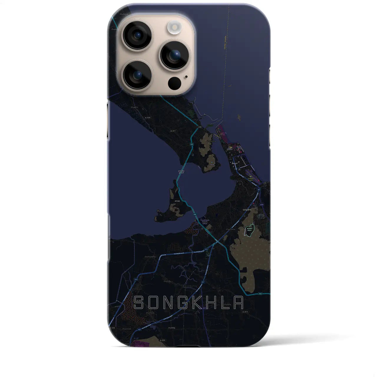 【ソンクラー(タイ)】地図柄iPhoneケース(バックカバータイプ)