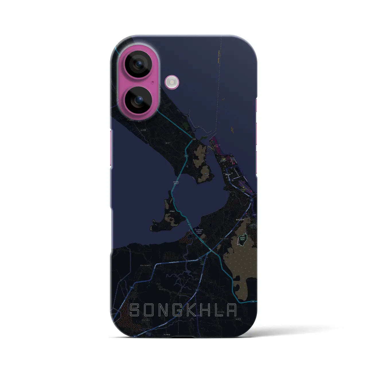 【ソンクラー(タイ)】地図柄iPhoneケース(バックカバータイプ)