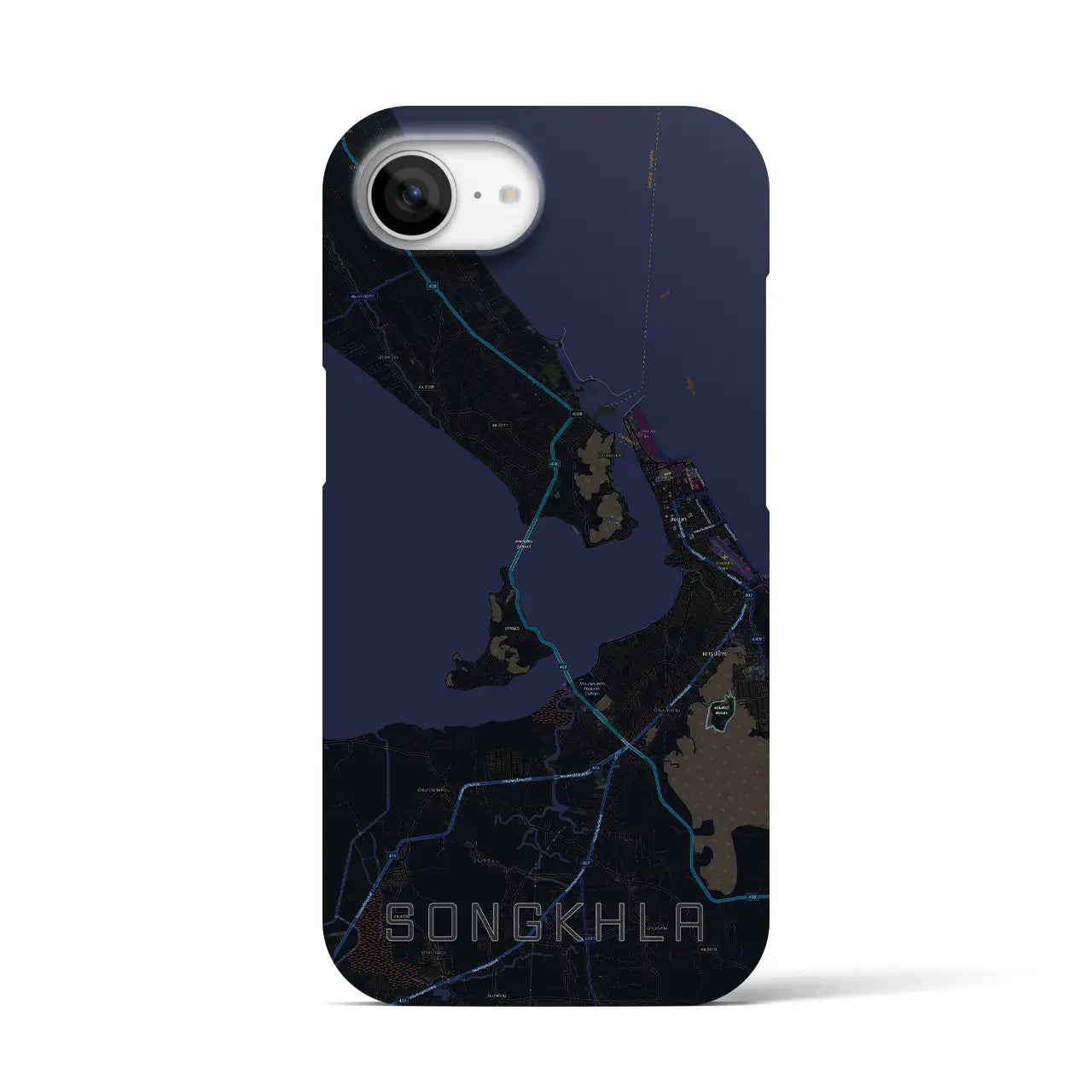 【ソンクラー(タイ)】地図柄iPhoneケース(バックカバータイプ)