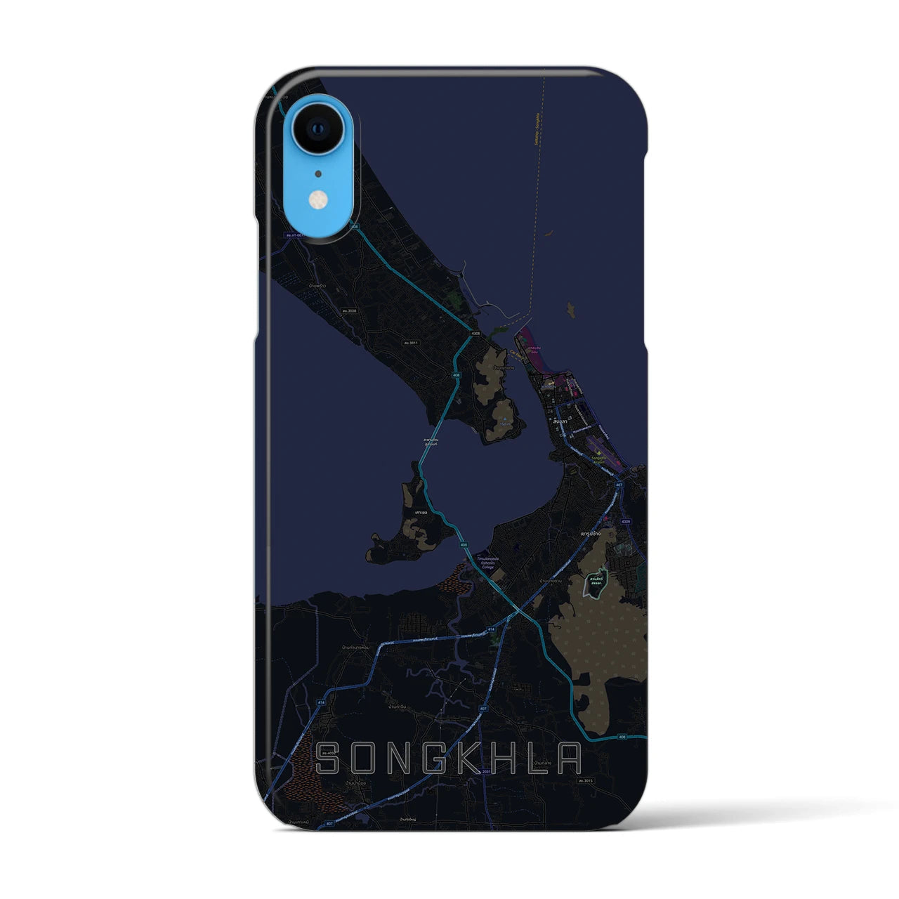 【ソンクラー(タイ)】地図柄iPhoneケース(バックカバータイプ)