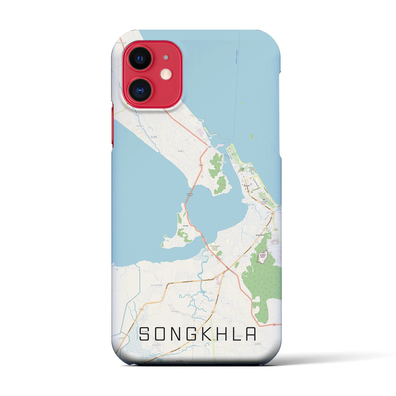 【ソンクラー(タイ)】地図柄iPhoneケース(バックカバータイプ)