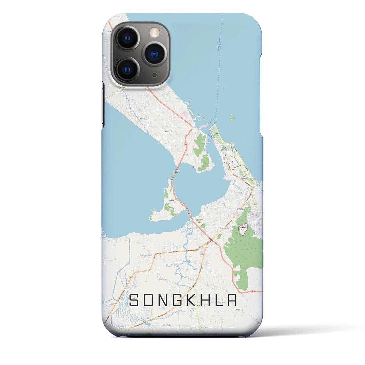 【ソンクラー(タイ)】地図柄iPhoneケース(バックカバータイプ)