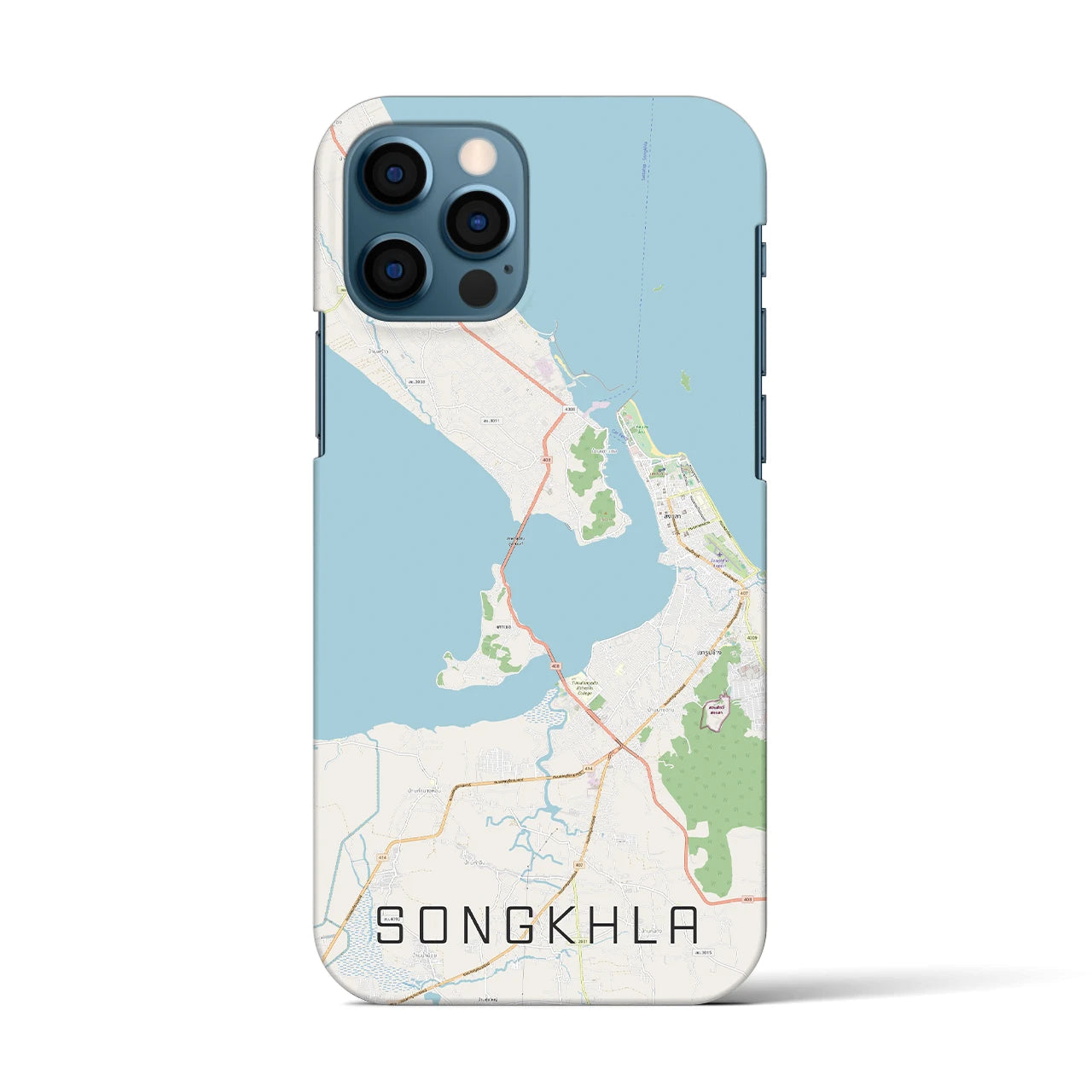 【ソンクラー(タイ)】地図柄iPhoneケース(バックカバータイプ)