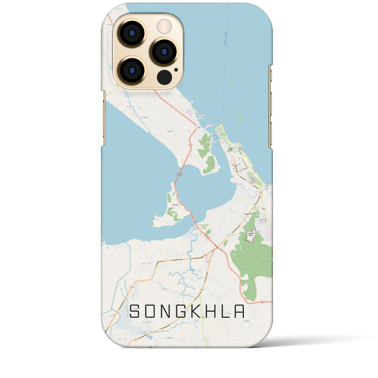 【ソンクラー(タイ)】地図柄iPhoneケース(バックカバータイプ)