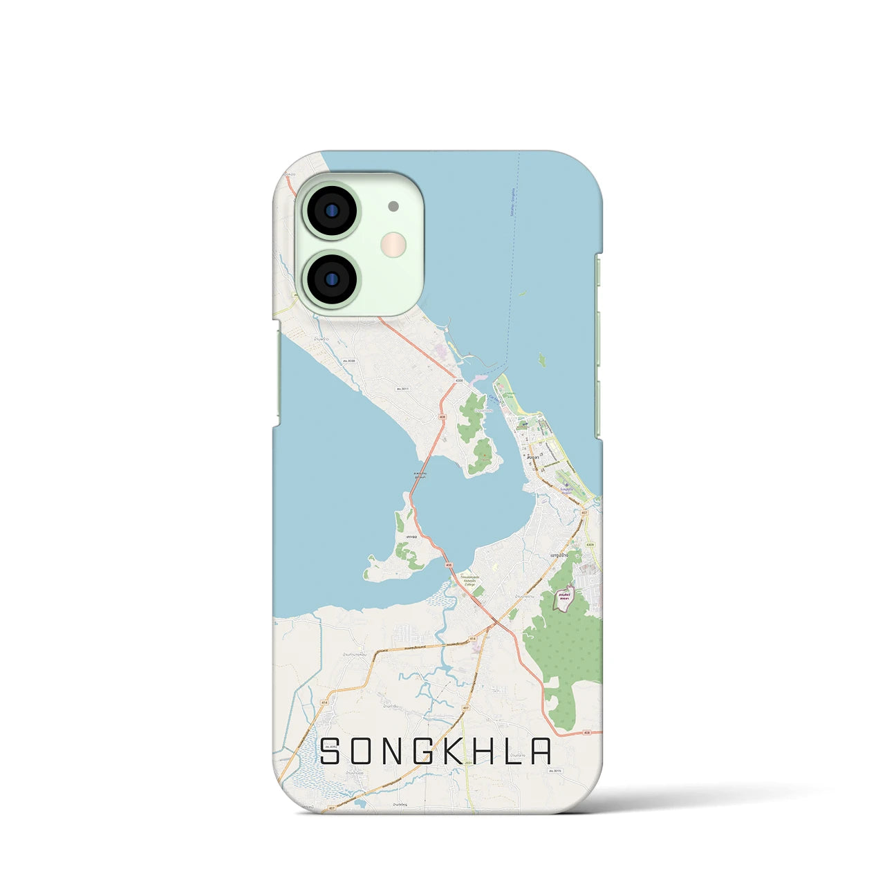 【ソンクラー(タイ)】地図柄iPhoneケース(バックカバータイプ)