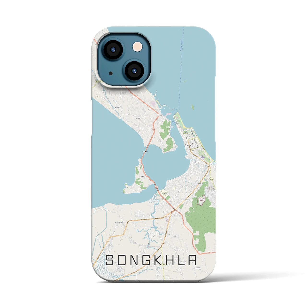 【ソンクラー(タイ)】地図柄iPhoneケース(バックカバータイプ)