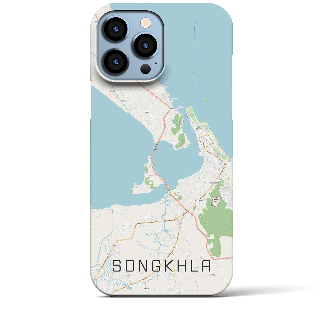 【ソンクラー(タイ)】地図柄iPhoneケース(バックカバータイプ)