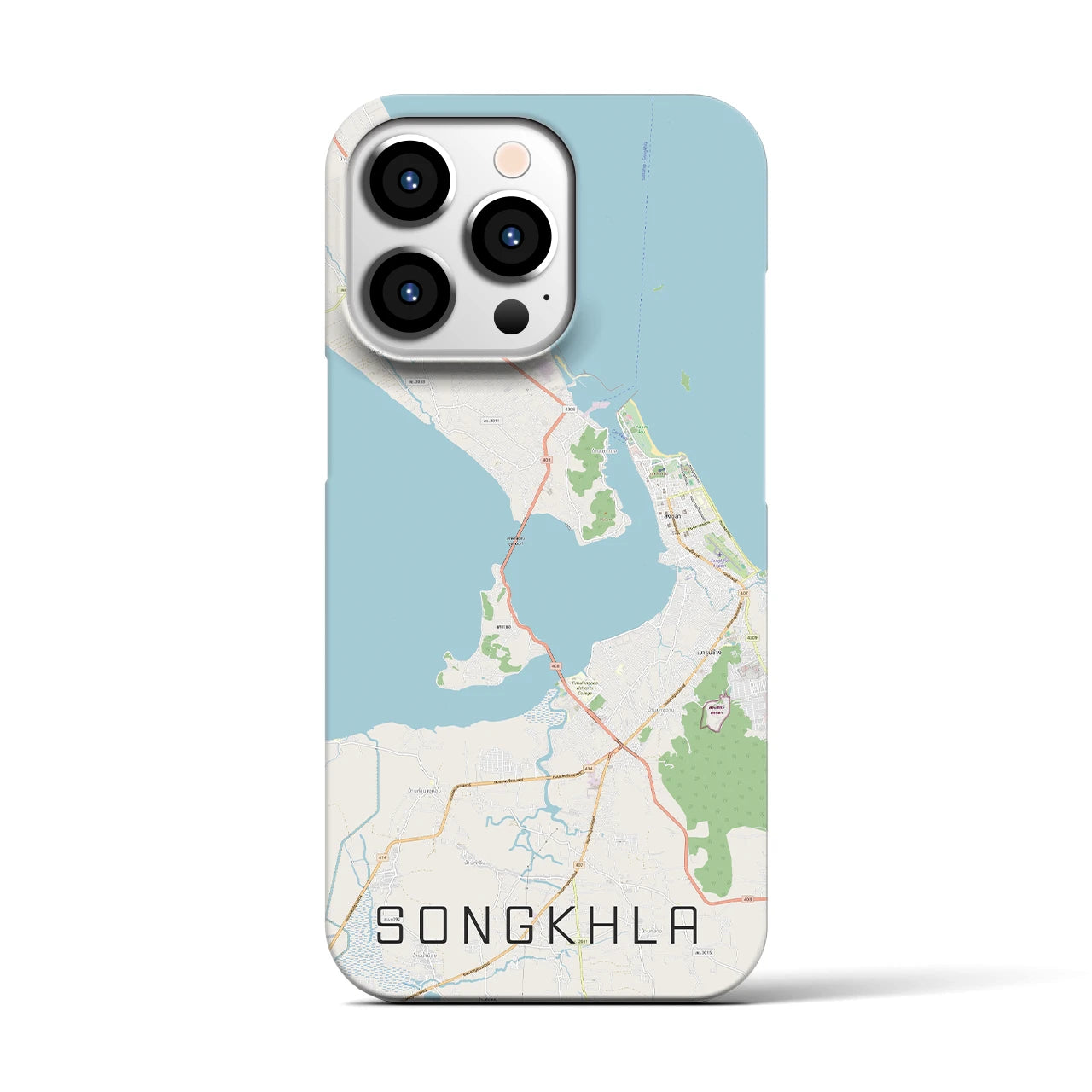 【ソンクラー(タイ)】地図柄iPhoneケース(バックカバータイプ)