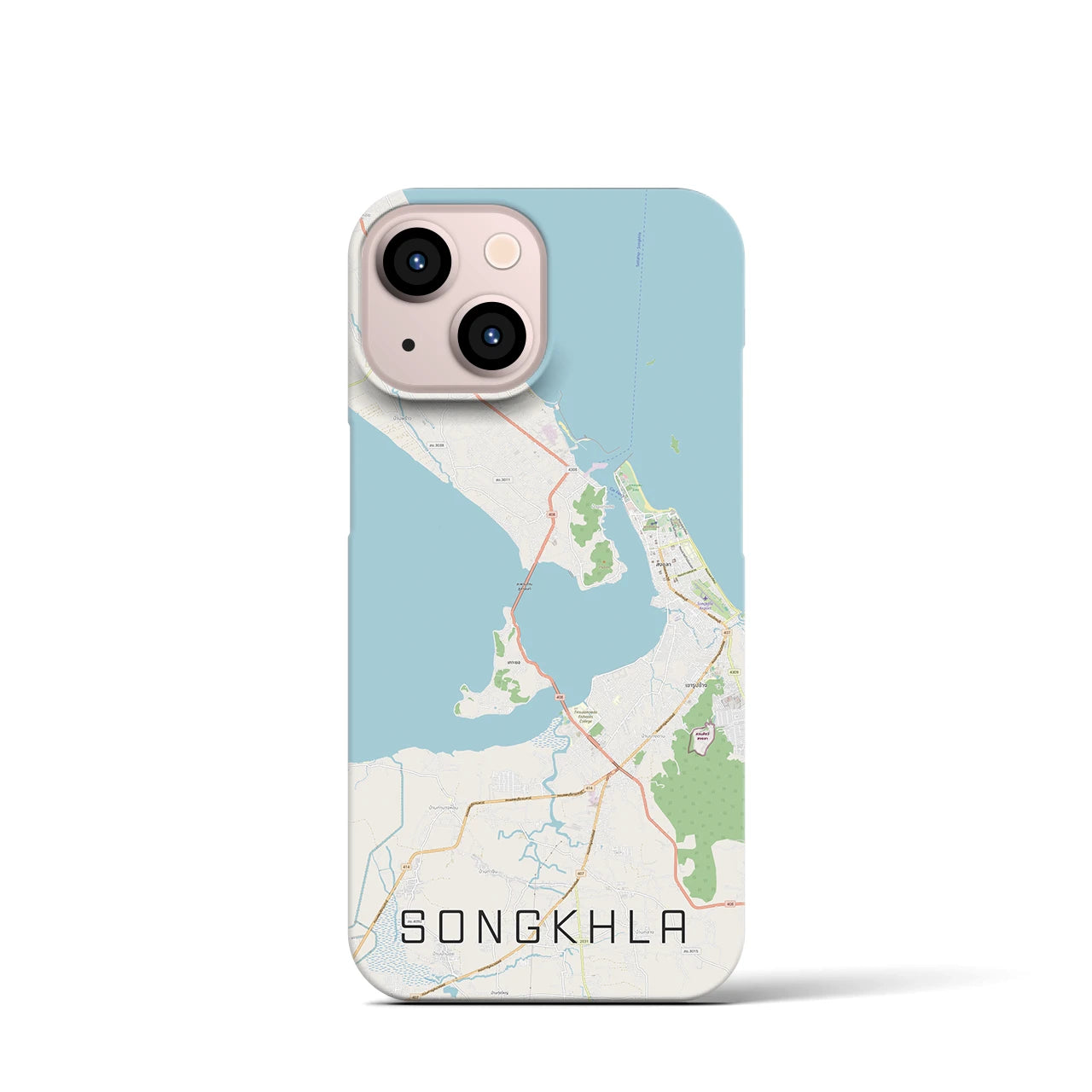 【ソンクラー(タイ)】地図柄iPhoneケース(バックカバータイプ)