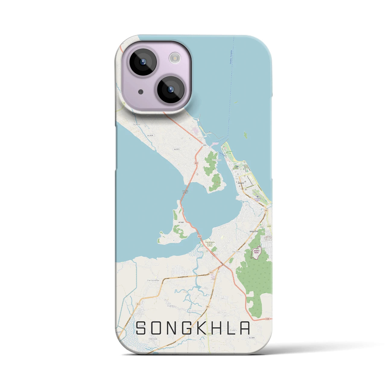 【ソンクラー(タイ)】地図柄iPhoneケース(バックカバータイプ)