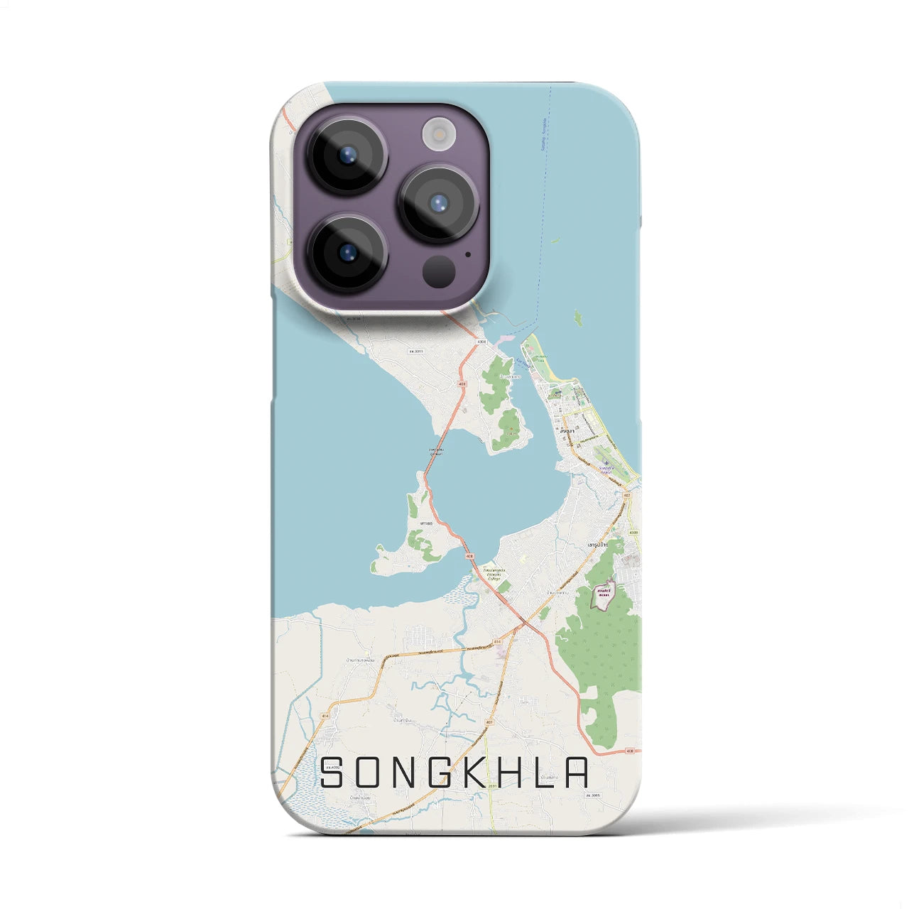 【ソンクラー(タイ)】地図柄iPhoneケース(バックカバータイプ)