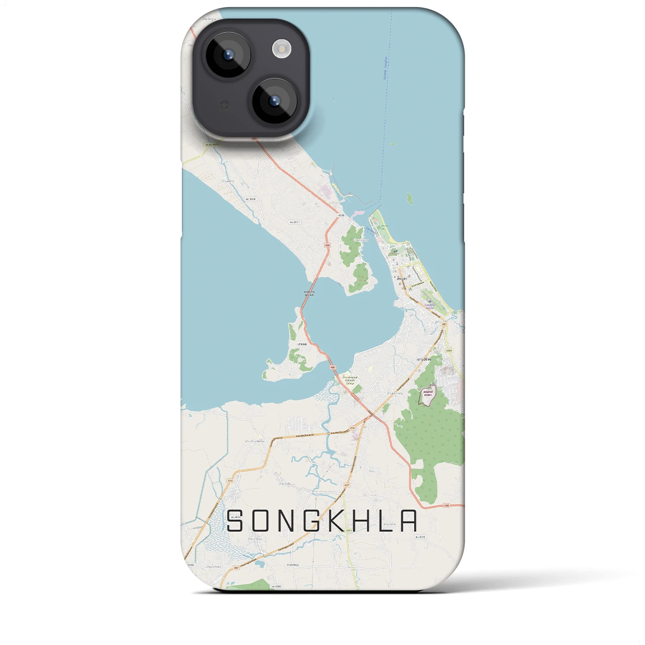 【ソンクラー(タイ)】地図柄iPhoneケース(バックカバータイプ)