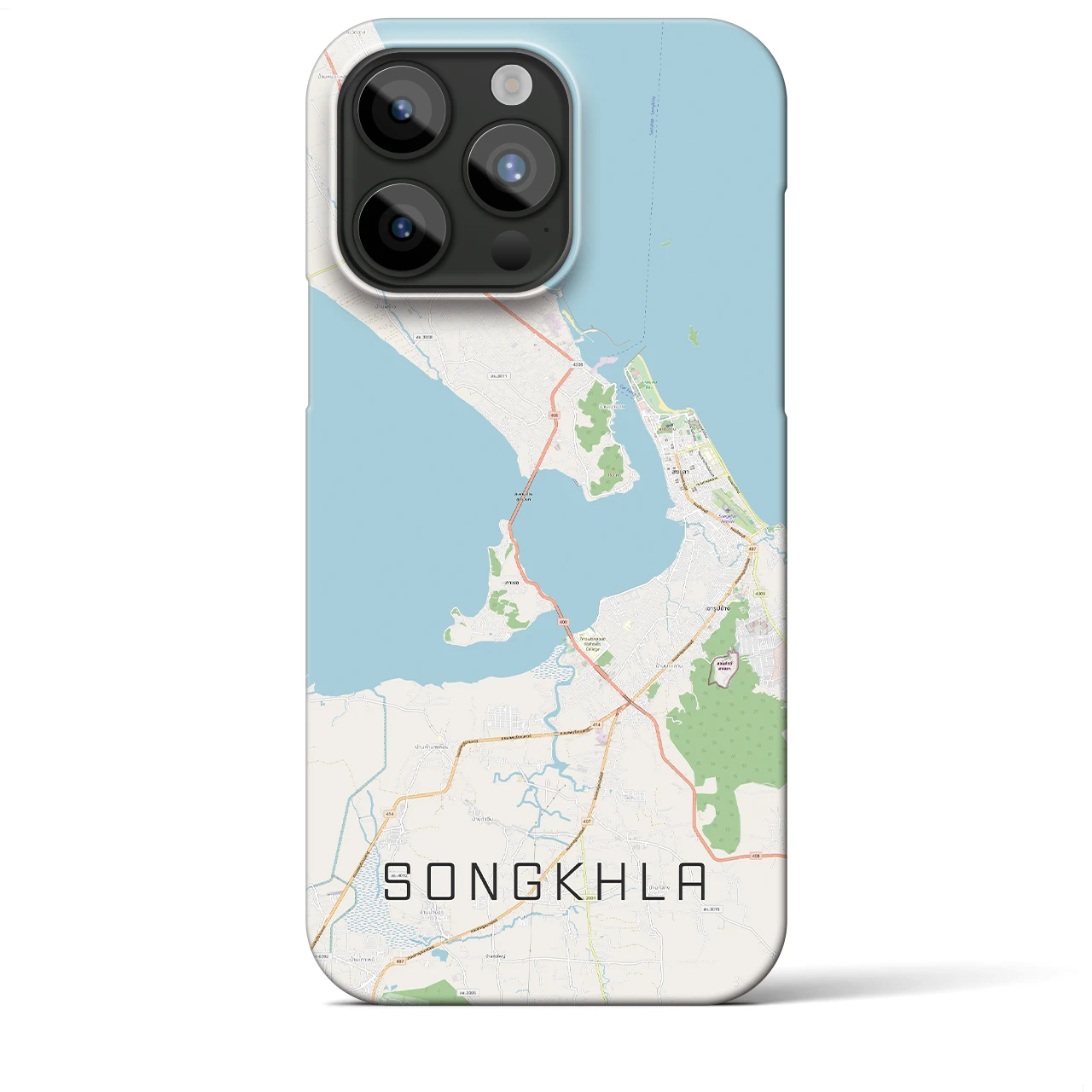 【ソンクラー(タイ)】地図柄iPhoneケース(バックカバータイプ)