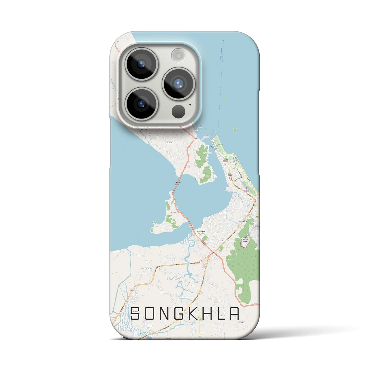 【ソンクラー(タイ)】地図柄iPhoneケース(バックカバータイプ)
