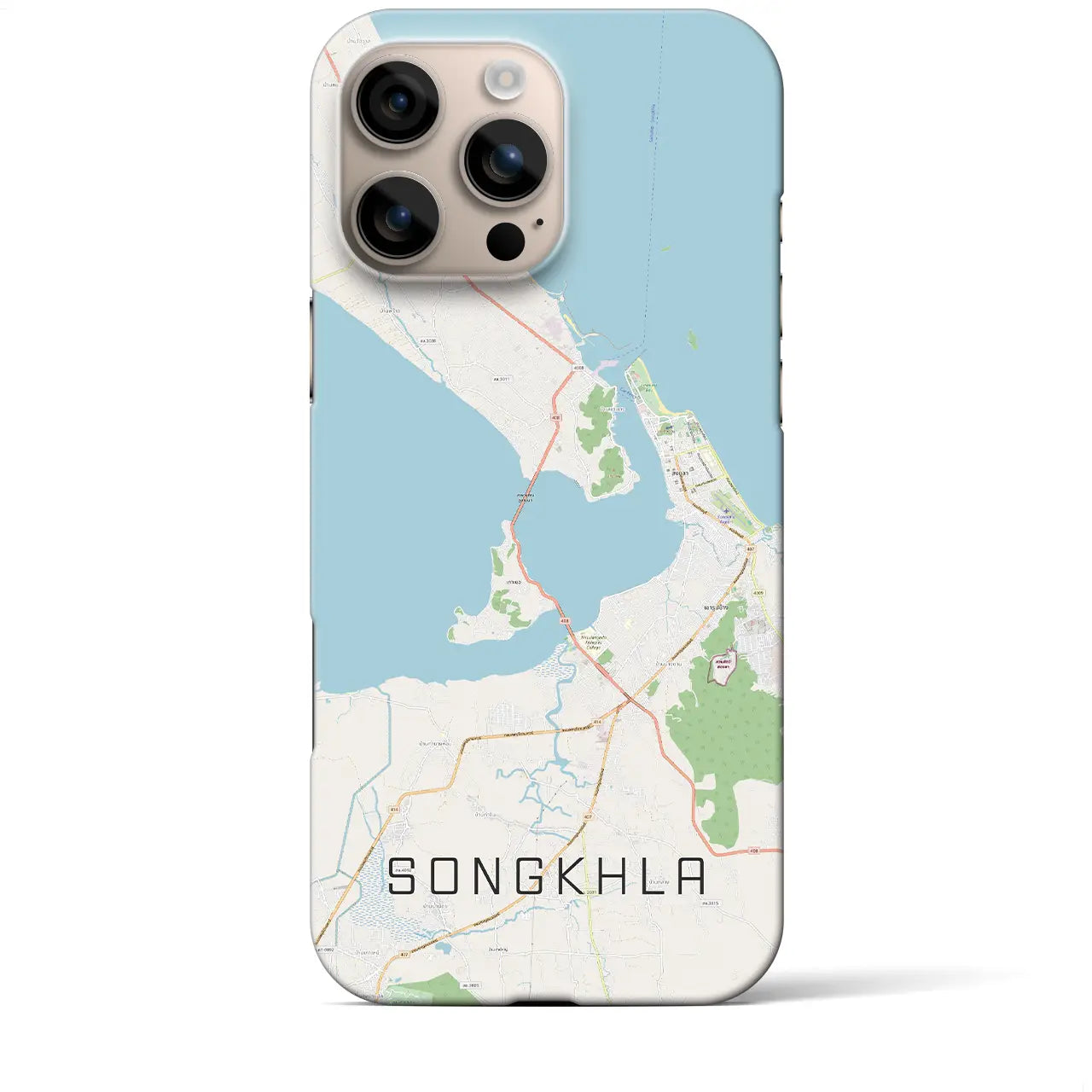 【ソンクラー(タイ)】地図柄iPhoneケース(バックカバータイプ)